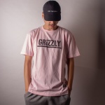 Camiseta Grizzly Stamped Rosa